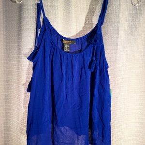 Forever 21 Balearic Beach Collection Blue Tassel Top NWT Small